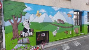 Fresque vache fromagerie
