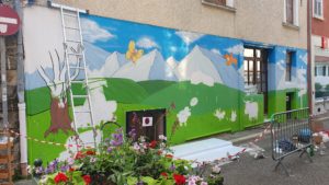 Evolution fresque murale laiterie